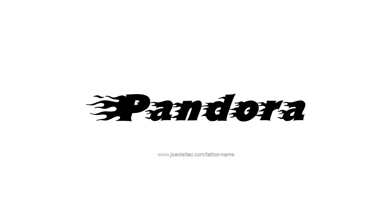 Tattoo Design Mythology Name Pandora   