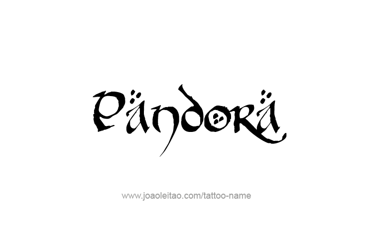 Tattoo Design Mythology Name Pandora   