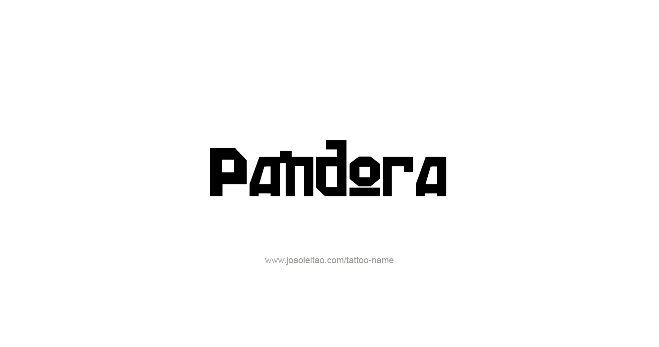 Tattoo Design Mythology Name Pandora   