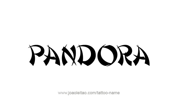 Tattoo Design Mythology Name Pandora