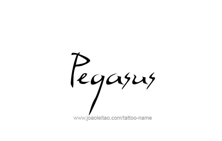 Tattoo Design Mythology Name Pegasus   