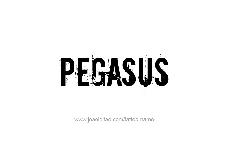 Tattoo Design Mythology Name Pegasus   