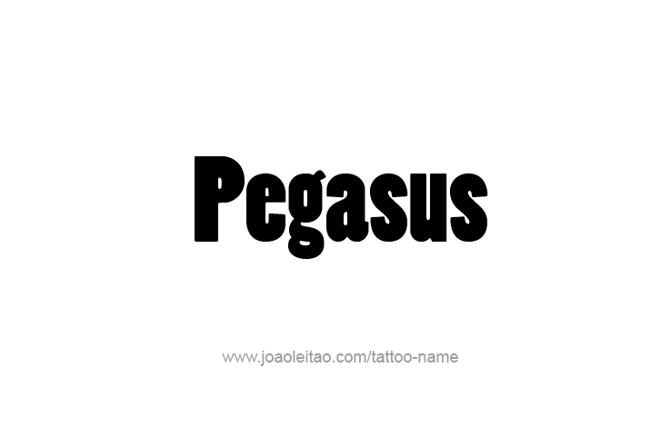 Tattoo Design Mythology Name Pegasus   