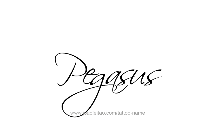 Tattoo Design Mythology Name Pegasus   