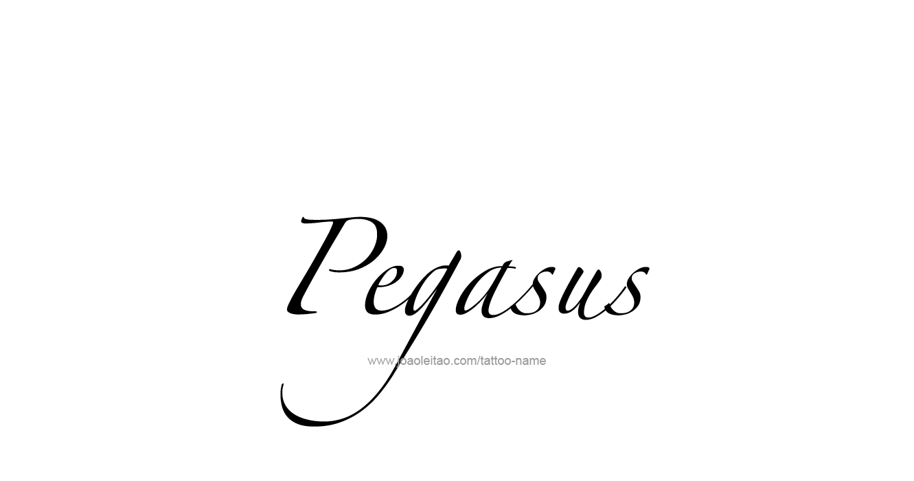 Tattoo Design Mythology Name Pegasus   