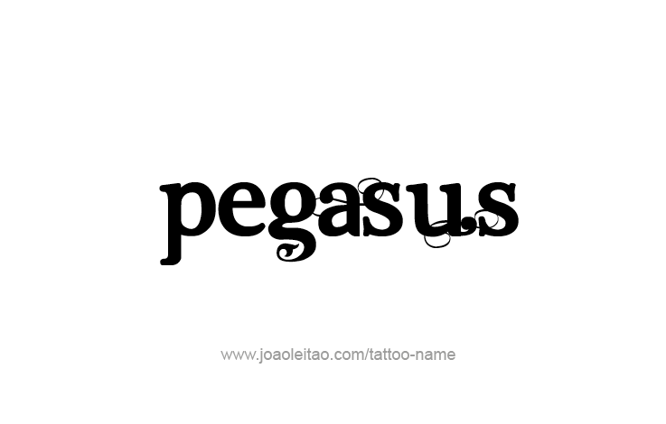 Tattoo Design Mythology Name Pegasus   