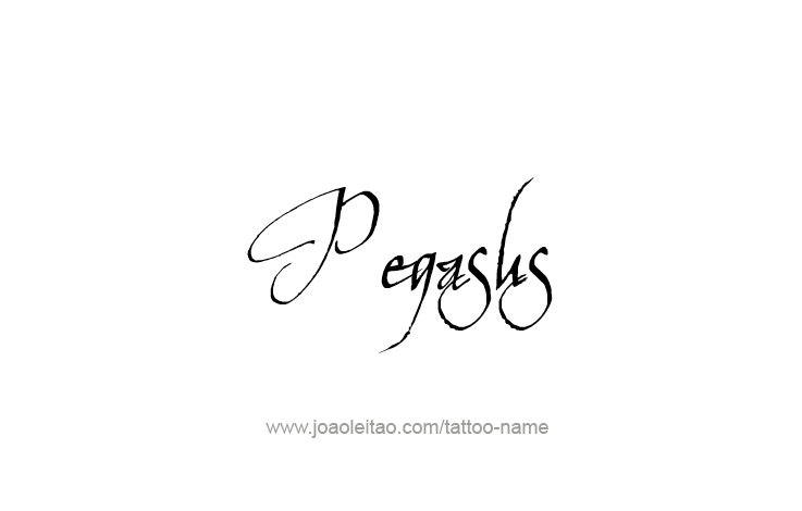 Tattoo Design Mythology Name Pegasus   