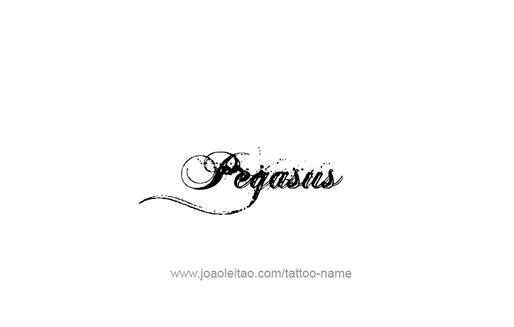 Tattoo Design Mythology Name Pegasus   