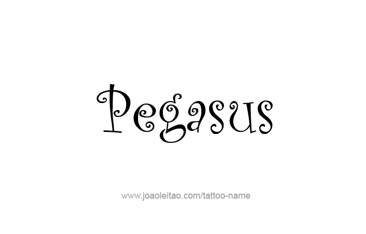 Tattoo Design Mythology Name Pegasus   