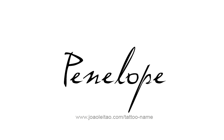 Tattoo Design Mythology Name Penelope   