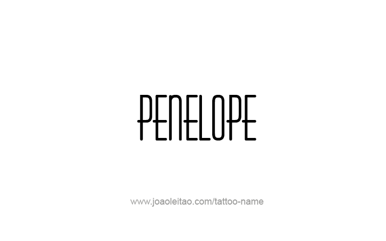 Tattoo Design Mythology Name Penelope   