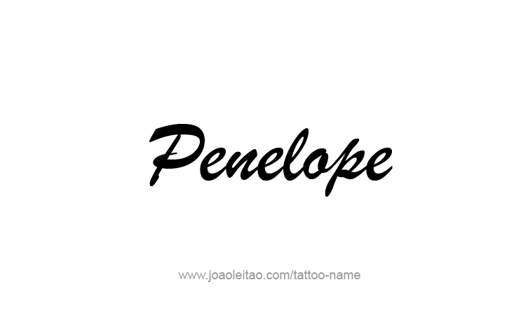 Tattoo Design Mythology Name Penelope   