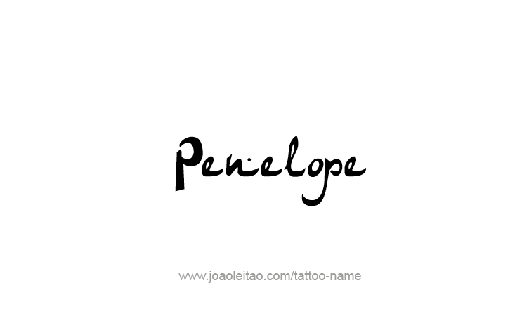 Tattoo Design Mythology Name Penelope   