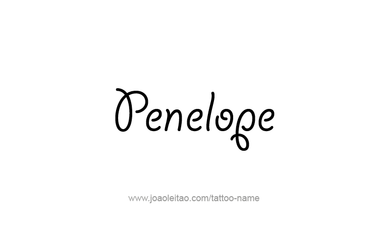 Tattoo Design Mythology Name Penelope   