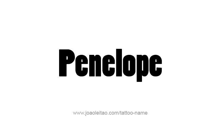 Tattoo Design Mythology Name Penelope   