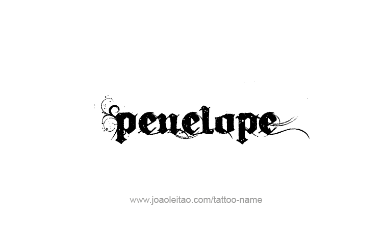 Tattoo Design Mythology Name Penelope   