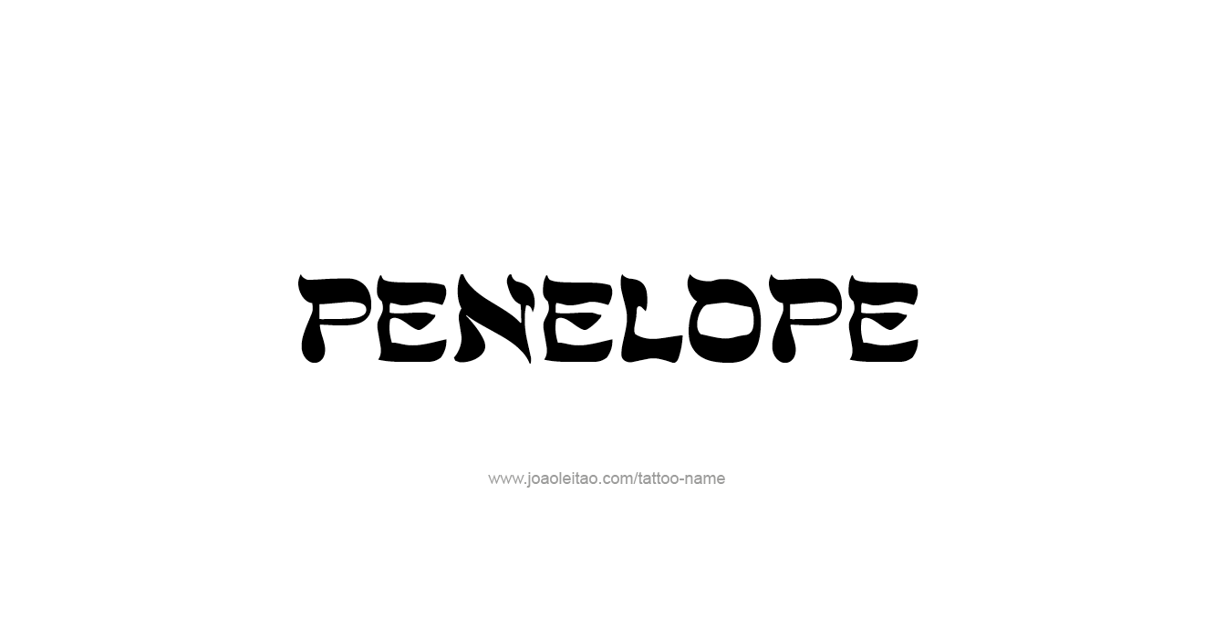 Tattoo Design Mythology Name Penelope   