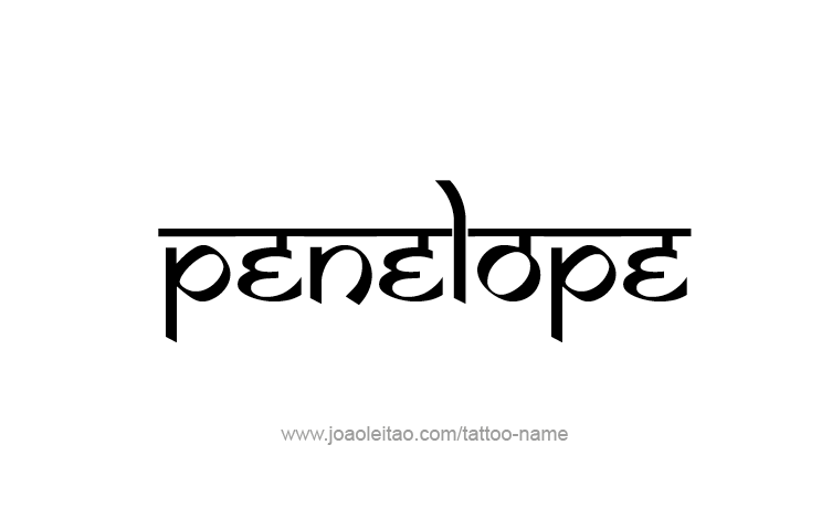 Tattoo Design Mythology Name Penelope   