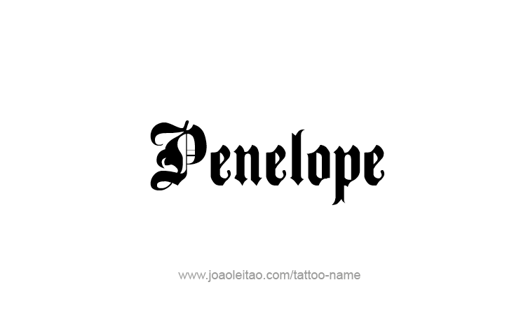 Tattoo Design Mythology Name Penelope   