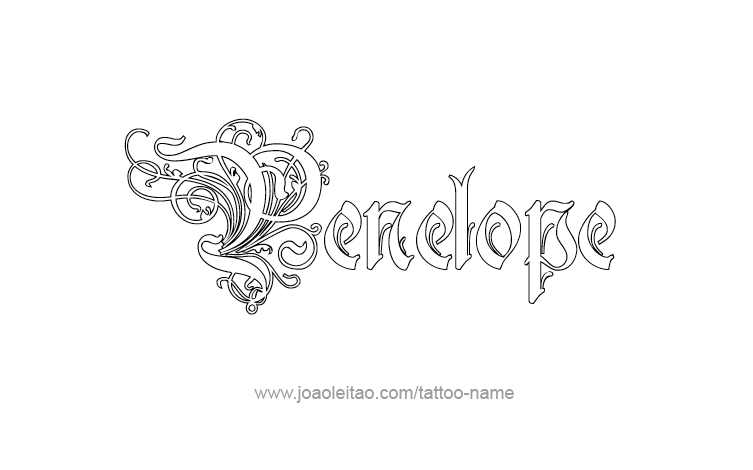 Tattoo Design Mythology Name Penelope   