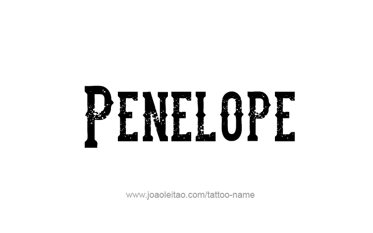 Tattoo Design Mythology Name Penelope   