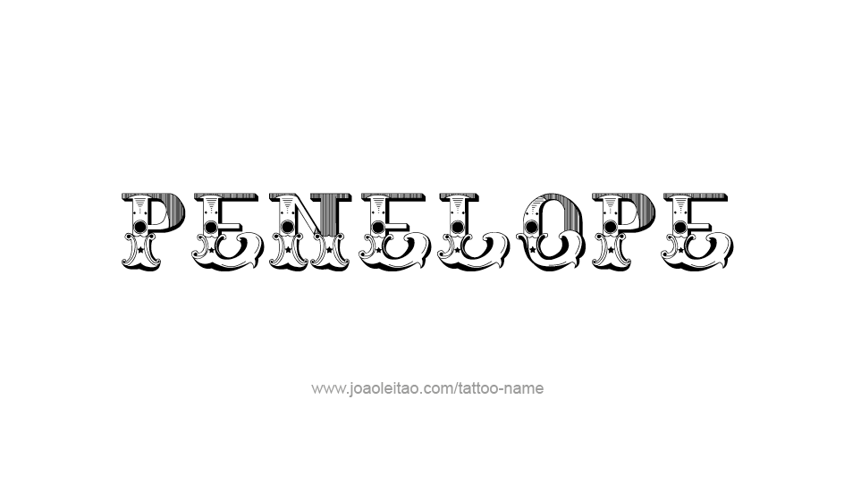 Tattoo Design Mythology Name Penelope   