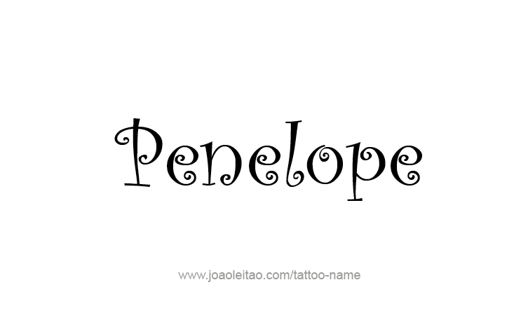 Tattoo Design Mythology Name Penelope   