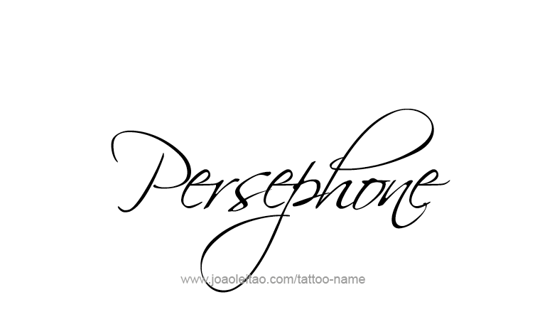 Tattoo Design Mythology Name Persephone   