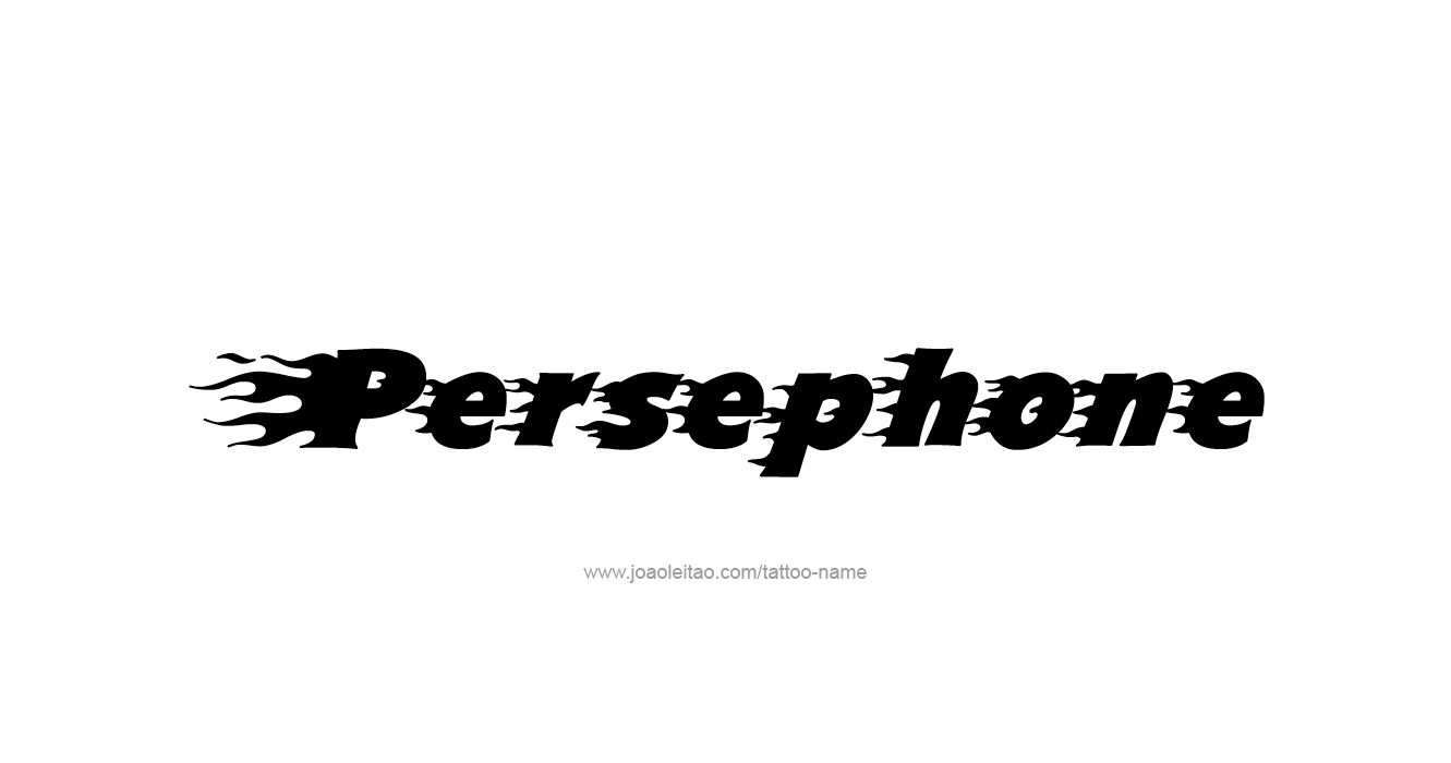 Tattoo Design Mythology Name Persephone   