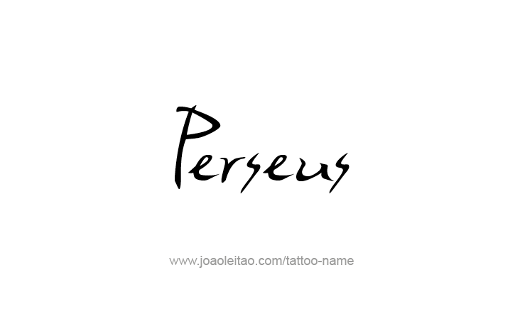 Tattoo Design Mythology Name Perseus   