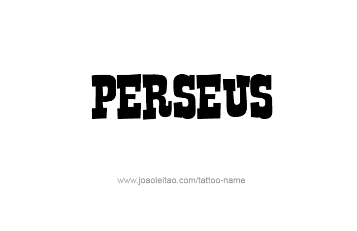 Tattoo Design Mythology Name Perseus   