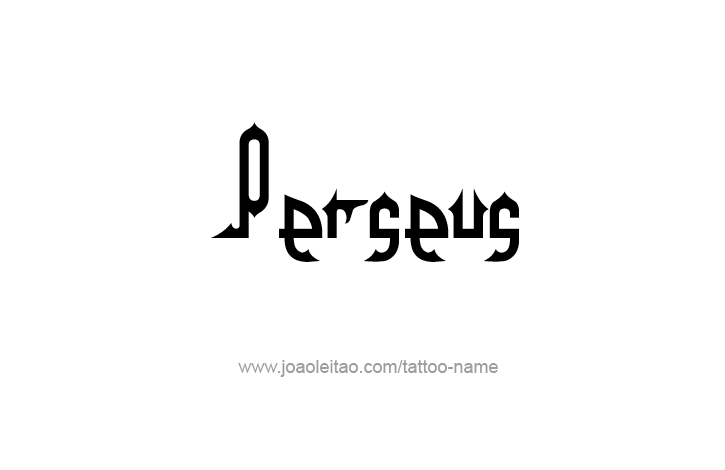 Tattoo Design Mythology Name Perseus   