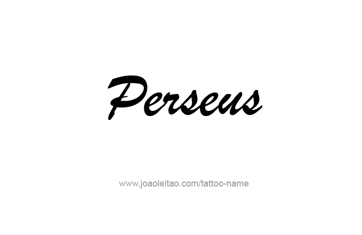 Tattoo Design Mythology Name Perseus   