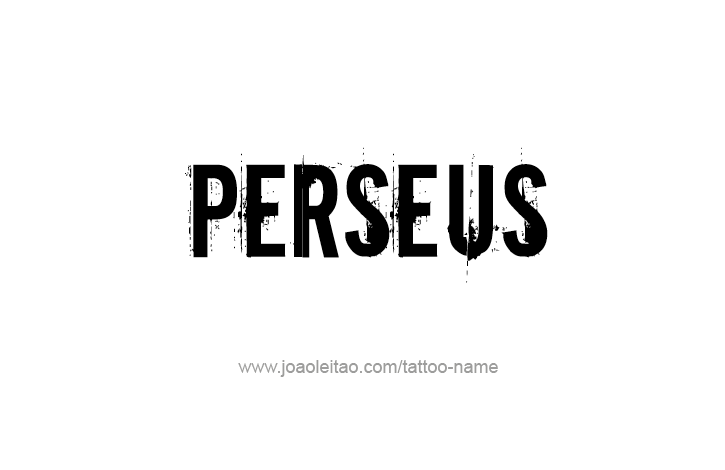 Tattoo Design Mythology Name Perseus   