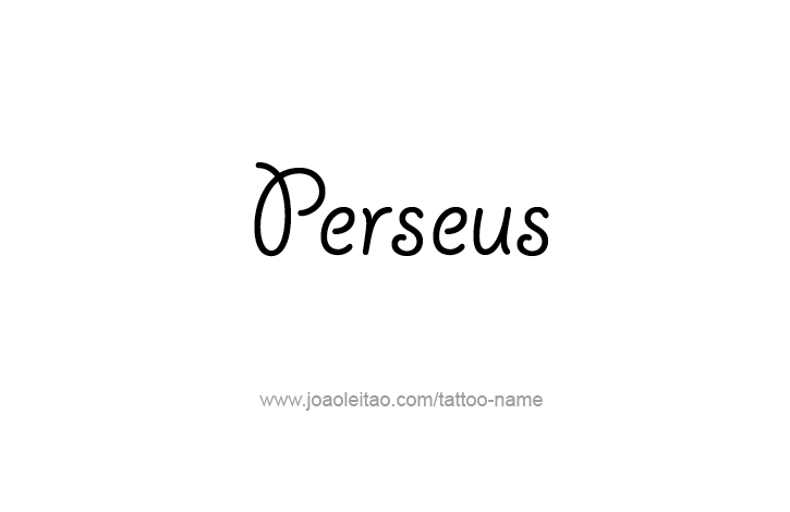 Tattoo Design Mythology Name Perseus   