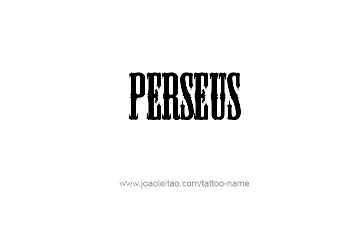 Tattoo Design Mythology Name Perseus   