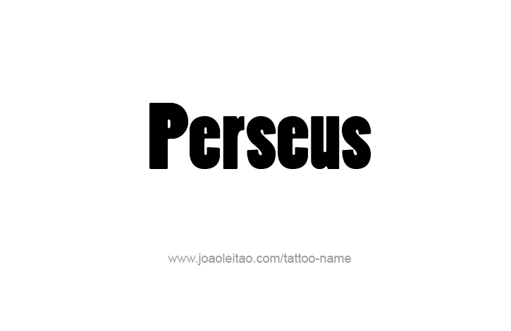 Tattoo Design Mythology Name Perseus   