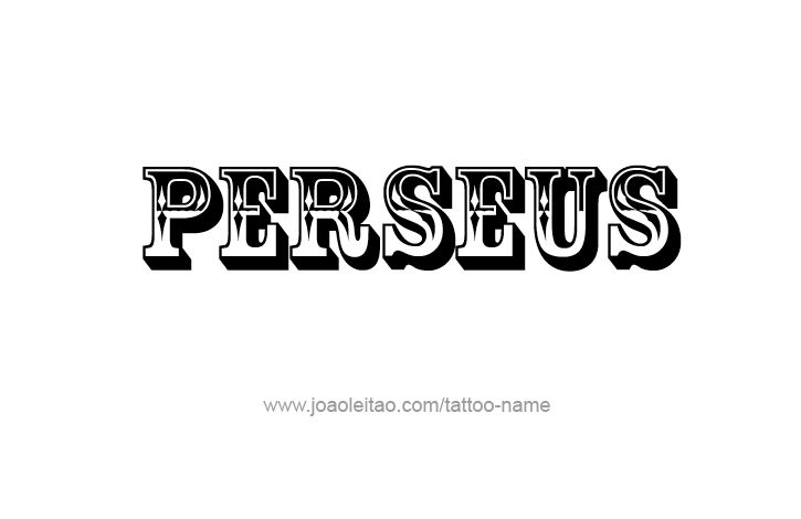 Tattoo Design Mythology Name Perseus   