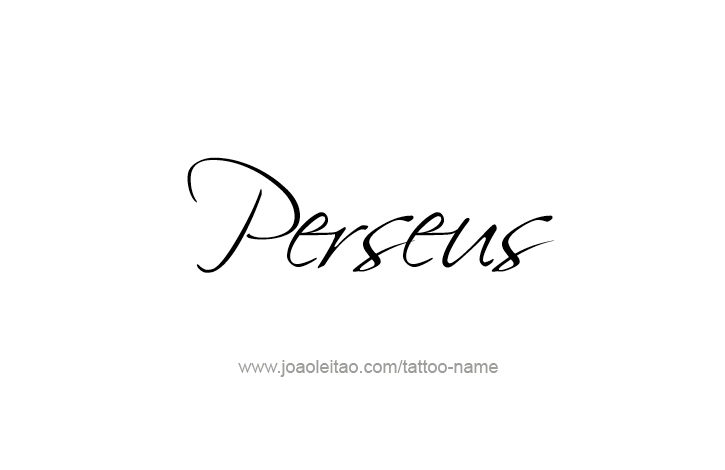 Tattoo Design Mythology Name Perseus   