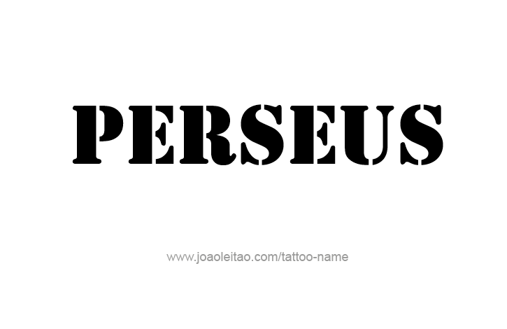 Tattoo Design Mythology Name Perseus   