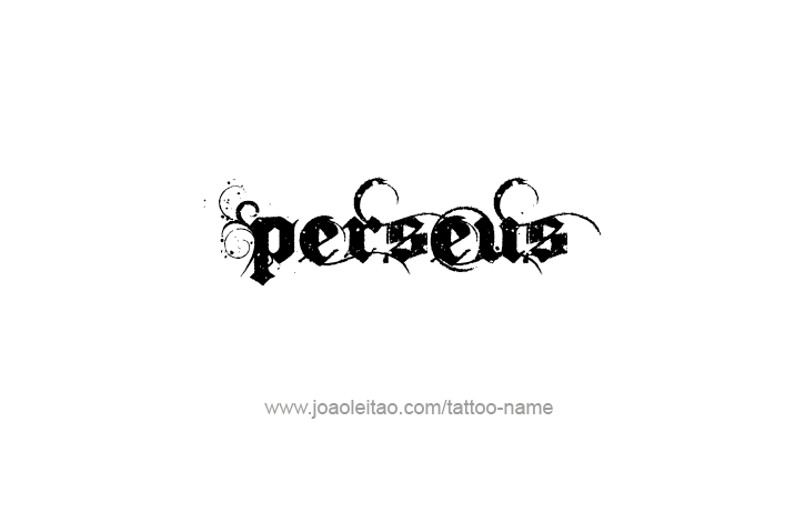 Tattoo Design Mythology Name Perseus   