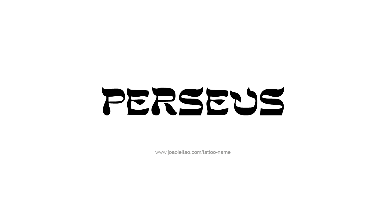 Tattoo Design Mythology Name Perseus   