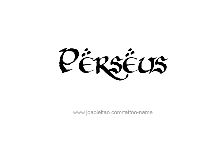 Tattoo Design Mythology Name Perseus   
