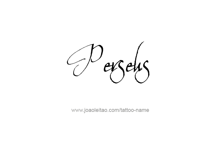 Tattoo Design Mythology Name Perseus   