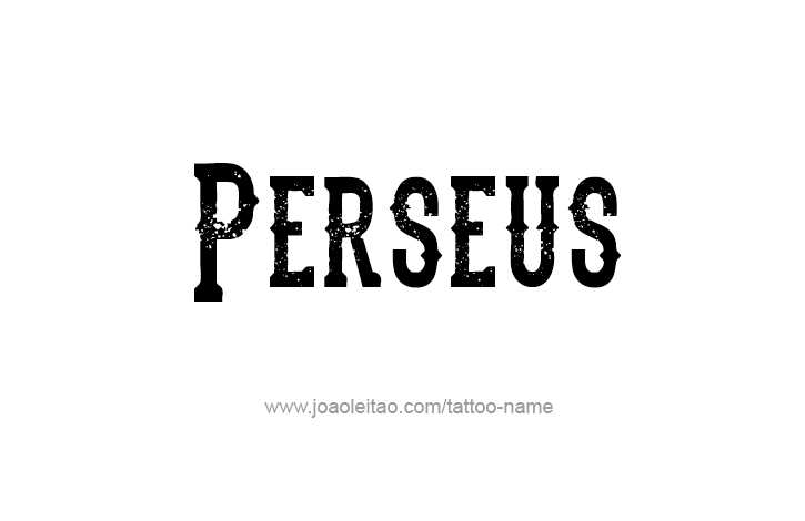 Tattoo Design Mythology Name Perseus   