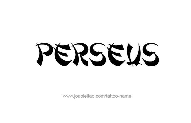 Tattoo Design Mythology Name Perseus