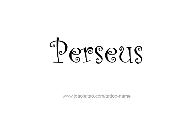 Tattoo Design Mythology Name Perseus   