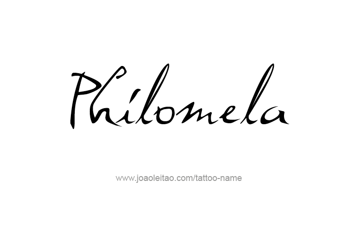 Tattoo Design Mythology Name Philomela   