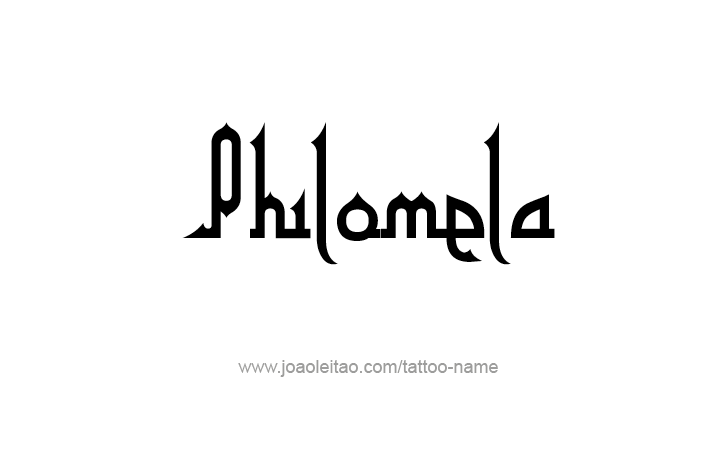 Tattoo Design Mythology Name Philomela   