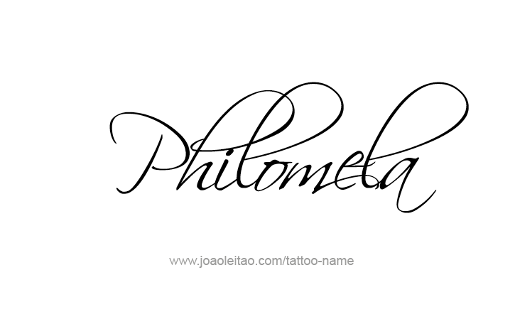 Tattoo Design Mythology Name Philomela   